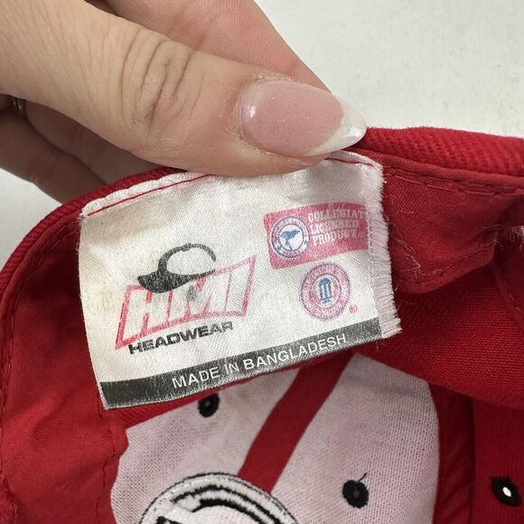 HMI Headwear University of Georgia Bulldogs Red Baseball Hat Cap OS Hook & Loop - Picture 9 of 11